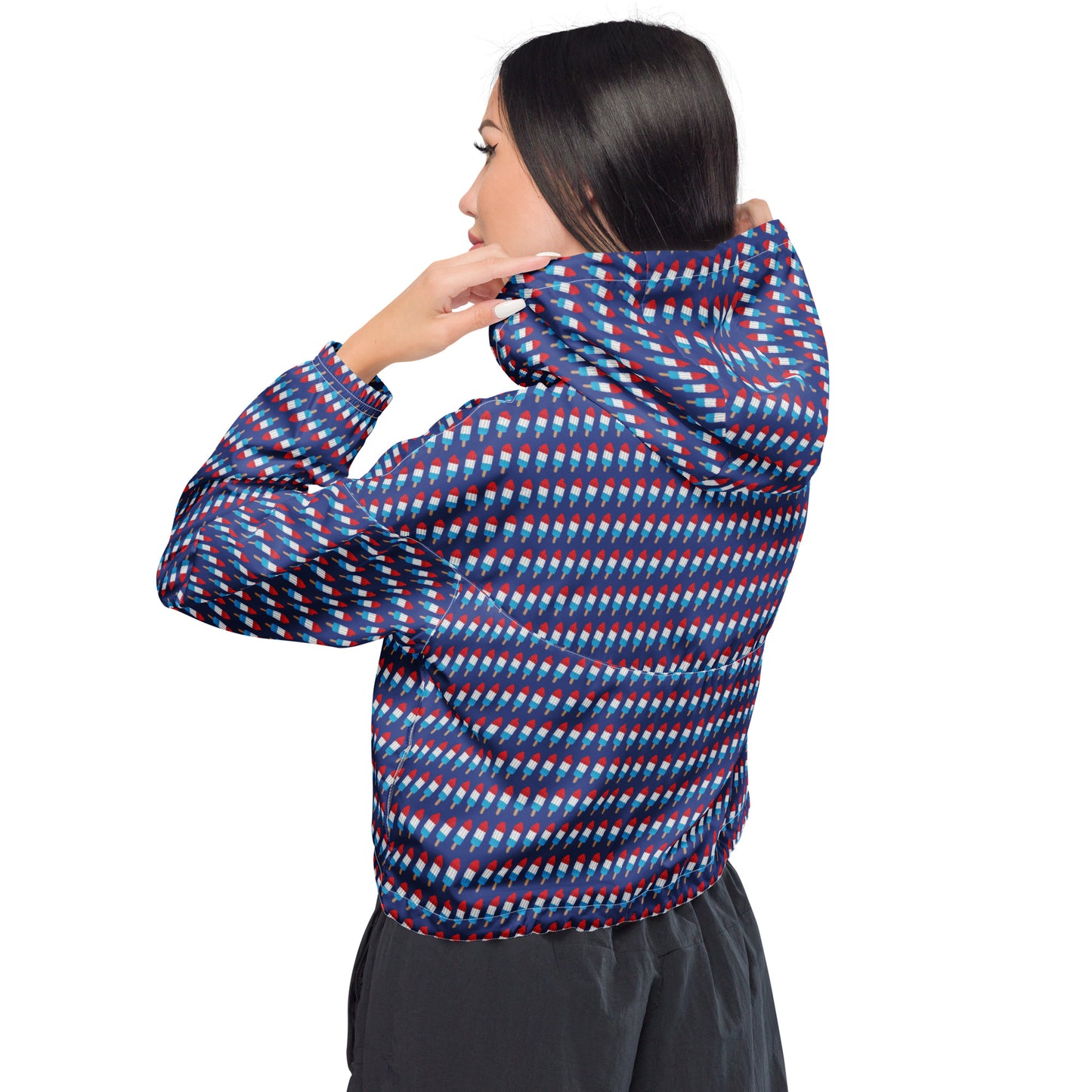 Women’s Patriot Pop Cropped Windbreaker