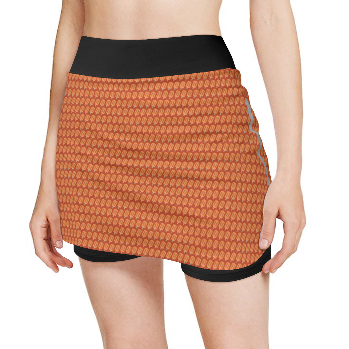 Women's Orange Dream Skirt With Liner
